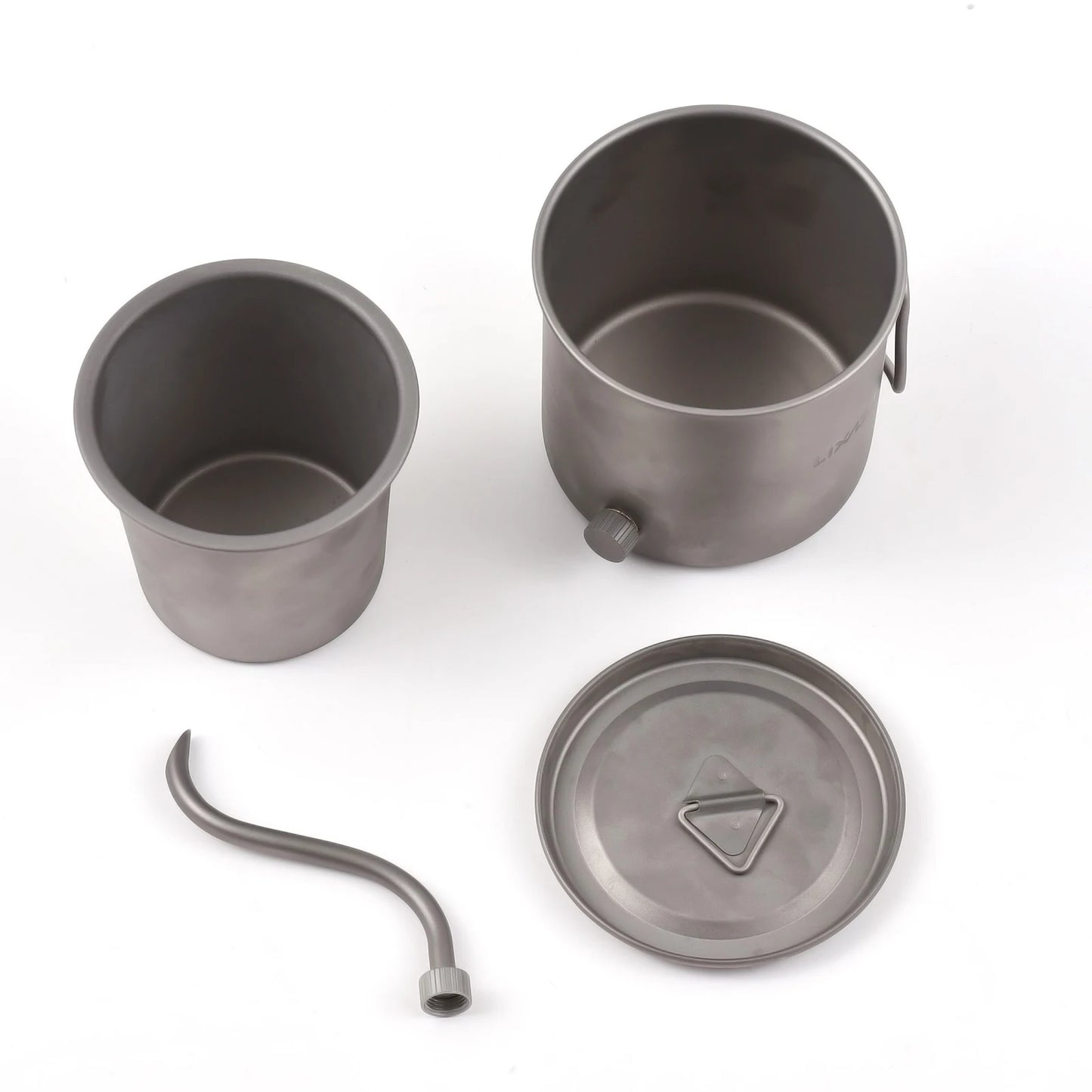 Titanium Pour Over Coffee Kettle 400/550/650ml Gooseneck Camping Tea Pot