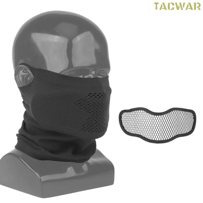 Steel Mesh Face Mask Tactical Airsoft Balaclava Shield for Hunting Sport