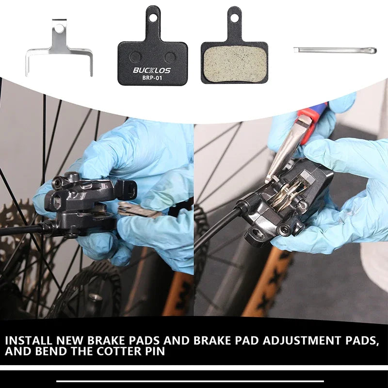 BUCKLOS Resin Disc Brake Pads for Shimano B01S B03S B05S MTB Hydraulic Bike
