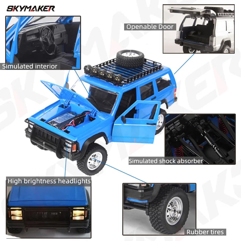 MN78 1:12 RC Car 4WD Off-Road RTR 2.4G Remote Control Truck for Boys Gift