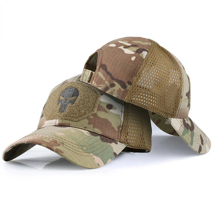 Sun Protection Baseball Cap Outdoor UV Fishing Hat Breathable Camo Men