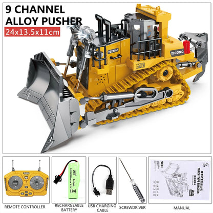 RC Excavator Dumper Car 2.4G Remote Control Engineering Vehicle Crawler Truck Bulldozer Toys for Boys Kids Christmas Gifts-EXPROTAS