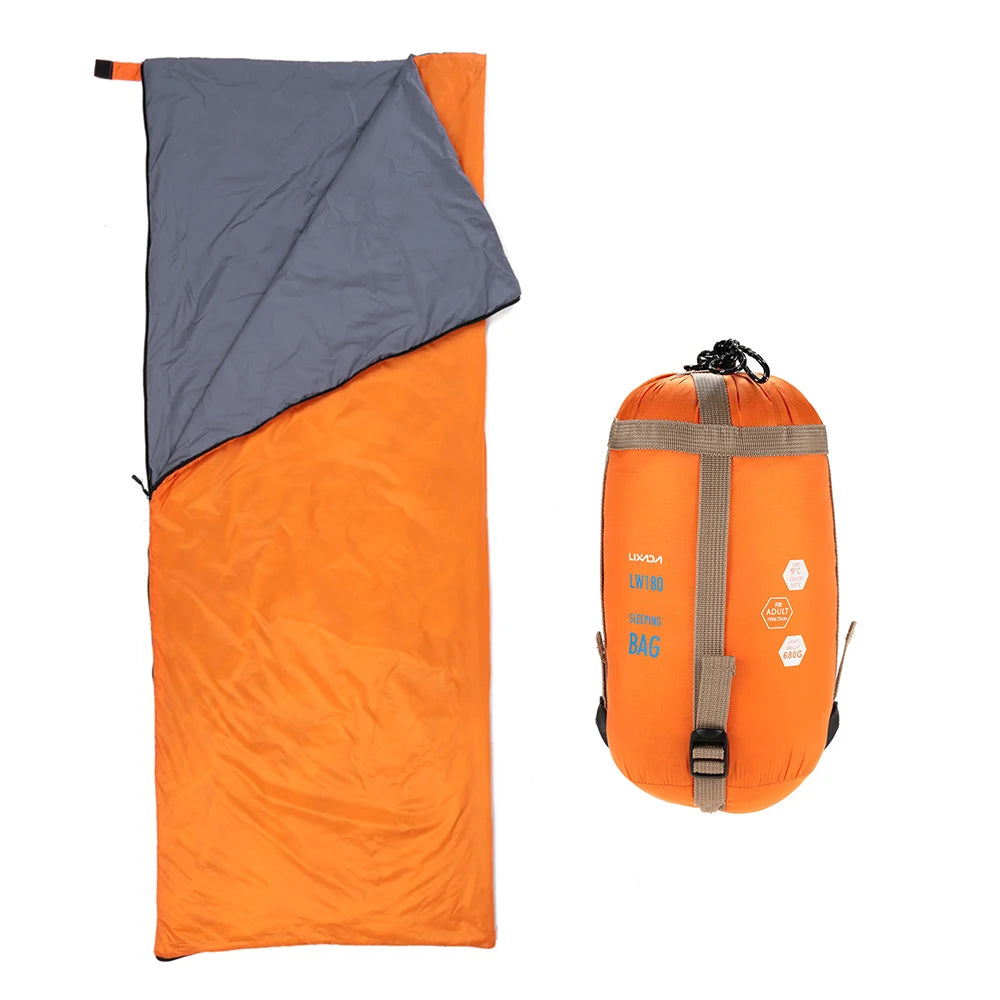 LIXADA 190*75cm Envelope Sleeping Bag Adult Camping Outdoor Mini Walking beach Sleeping Bags Ultralight Travel Bag Spring Autumn-EXPROTAS