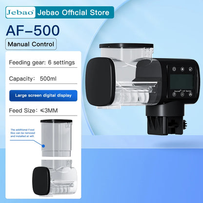 Jebao Jecod New Aquarium Fish Tank Feeder Intelligent Automatic Feeder Digital Timing Wifi Wireless Remote Control Fish Feeding-EXPROTAS
