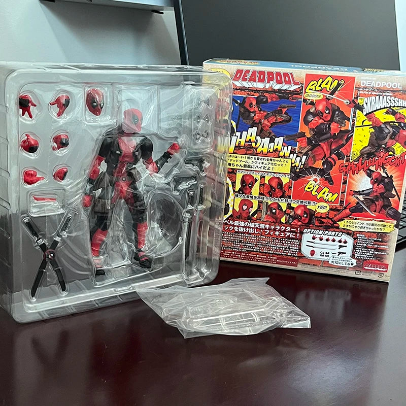 Yamaguchi Revoltech EPIC Deadpool Action Figure Ultimate X-Men Deadpool Super Hero Figure Toys Collectible Model Doll Gifts-EXPROTAS