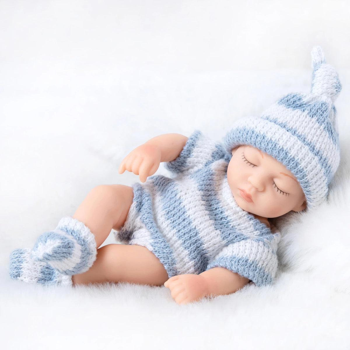 Mini 7 Inch Reborn Doll 19cm Realistic Baby Girl Sleeping Toy