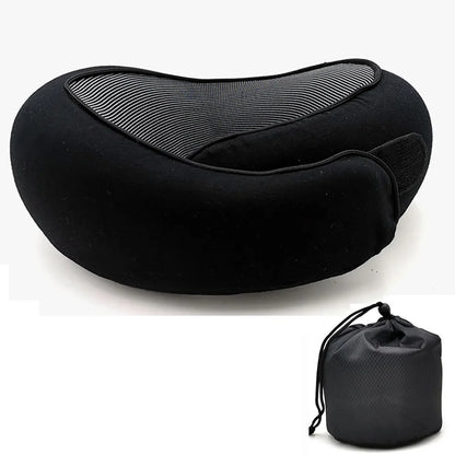 Memory Foam U-Shape Travel Neck Pillow Soft Portable Adjustable Support