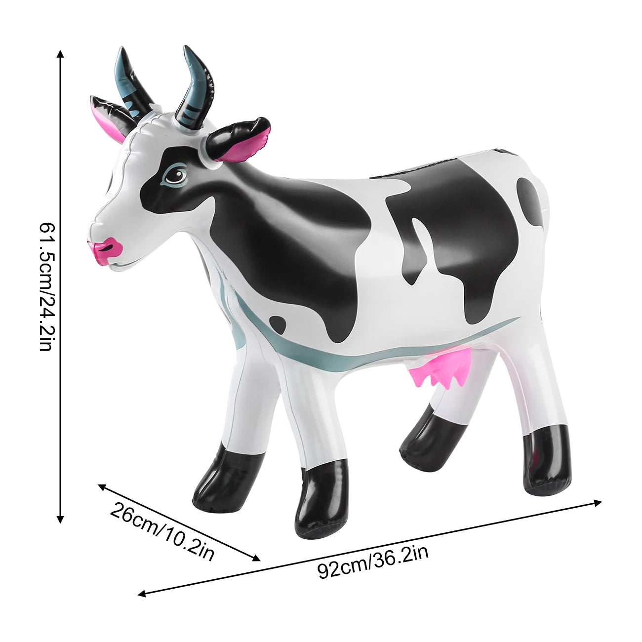 Inflatable Cow Party Decorations 1PC Themed Birthday Farm Supplies Outdoor