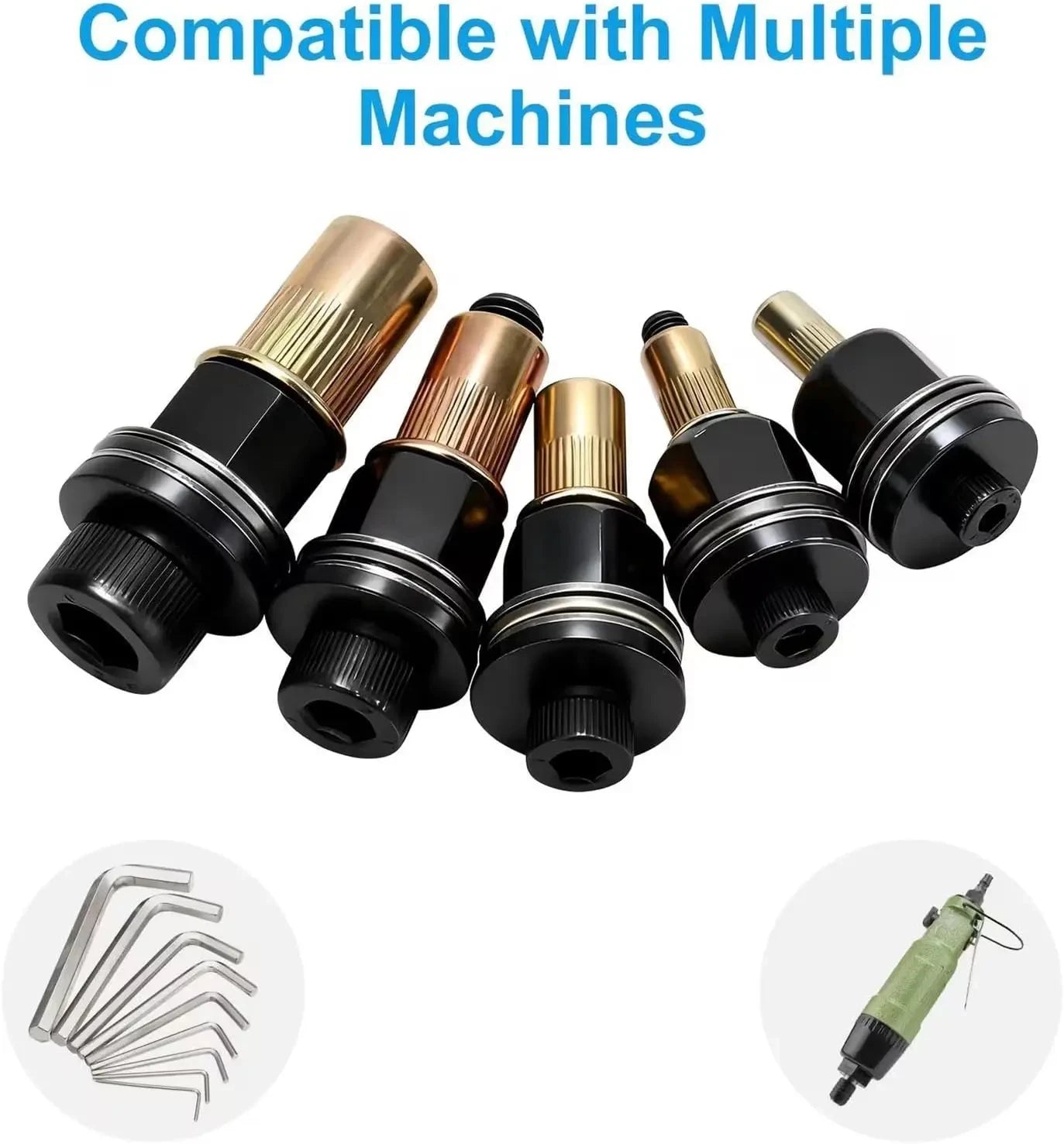 60PCS Carbon Steel Rivnut Manual Riveter Set for M3 M4 M5 M6 M8