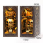 DIY Wooden Book Nook Mini Dollhouse 3D Puzzle Kit Bookshelf Insert Decor Gift - EXPROTAS