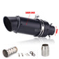 Universal Stainless Steel Slip-On Exhaust Muffler Carbon Look with DB Killer 51-60mm