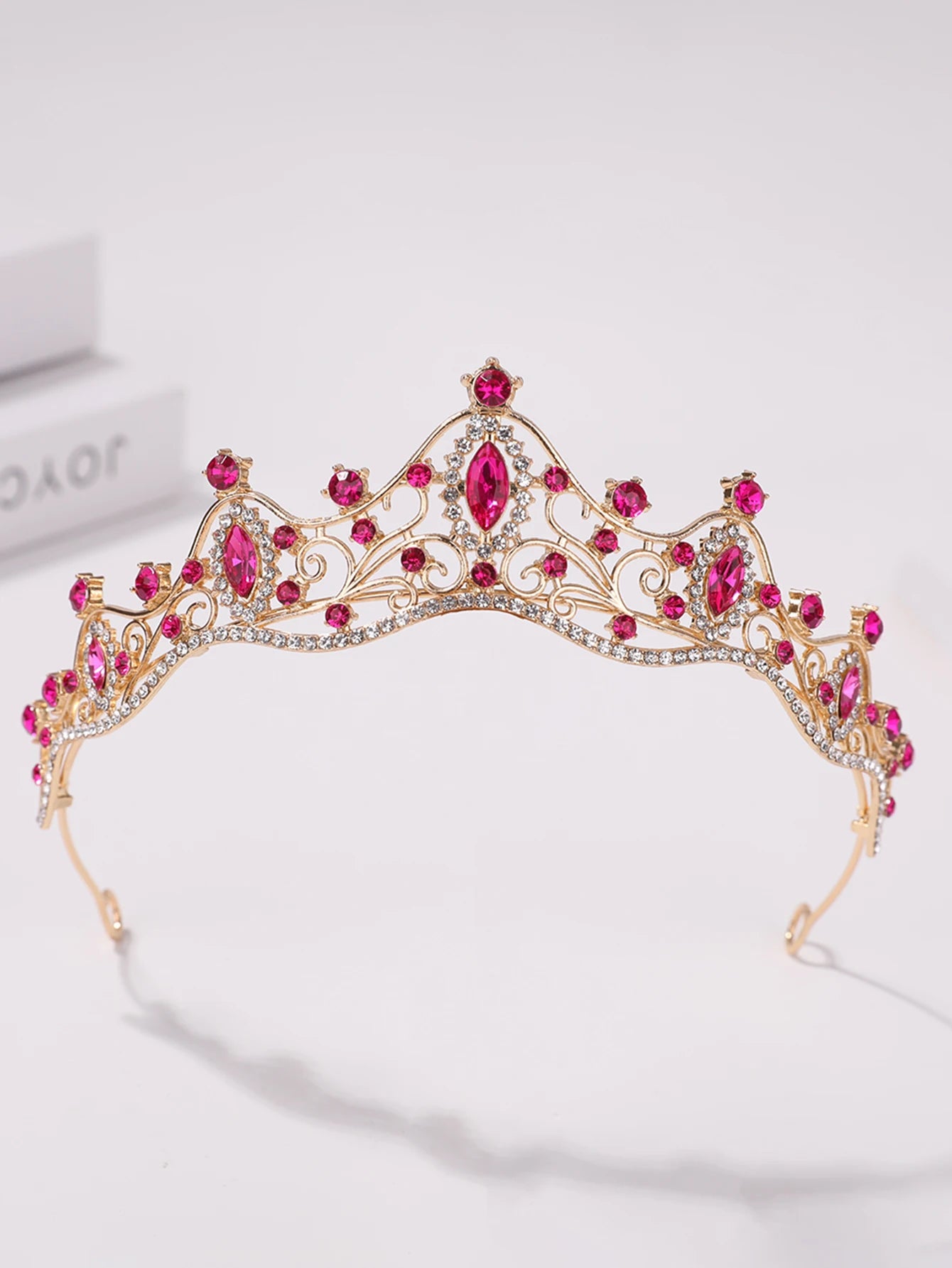 Korean Style Girl Bridal Tiara Hair Accessory for Weddings and Parties