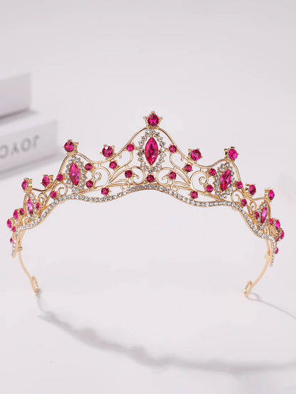 Korean Style Girl Bridal Tiara Hair Accessory for Weddings and Parties
