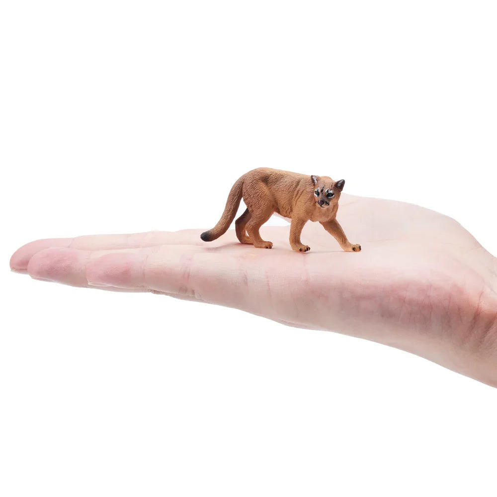 Toymany Simulation Cougar Wildlife Animal Model Mini Figures Figurines
