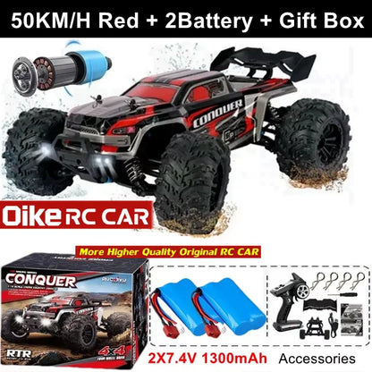 RC Remote Control Drift Car 4WD 50KM/H 80KM/H LED Lights Racing Toy