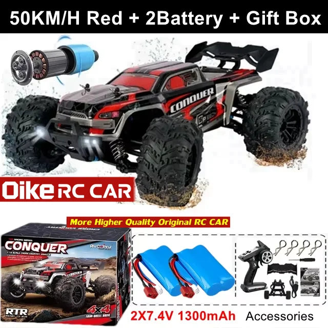 EXPROTAS 4WD Off Road Remote Control RC Car 80KM/H Brushless 1:16 Scale