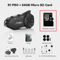 Freedconn R1 Pro Bluetooth Motorcycle Intercom Helmet Headset Group Speaker Headphone WiFi App Motorbike Dash Cam Moto Auto Dvr-EXPROTAS