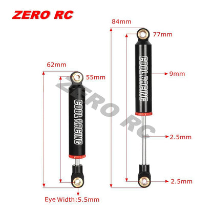 RC Car Shock Absorbers 53mm 59mm 65mm 71mm 77mm Metal Hydraulic Dampers