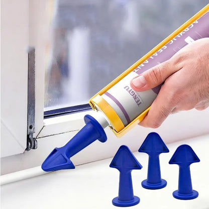 3/6Pcs Caulking Nozzle Applicator Finishing Grout Silicone Tile Spatula