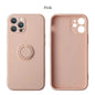 Magnetic Ring Silicone Phone Case for iPhone 11-17 Pro Max Plus Mini XR