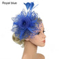 Flowers Feather Mesh Headwear Hat Party Accessory 1pc 27cm Multi Colour