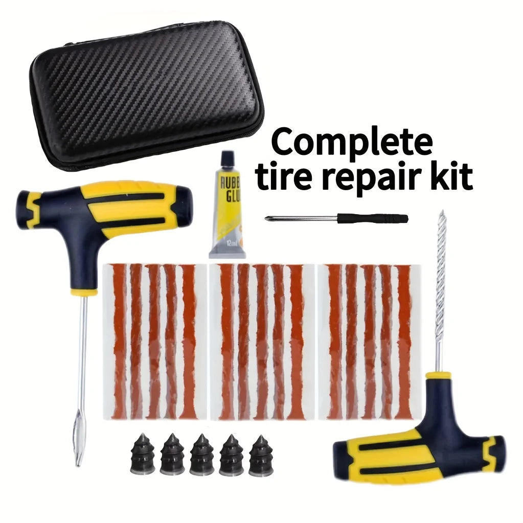 Portable Flat Tire Repair Rubber Cement Multi-Tool for Roadside Use