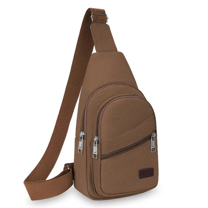 Men's Chest Bag Crossbody Sling Outdoor Travel Pack Waterproof Multi Pocket