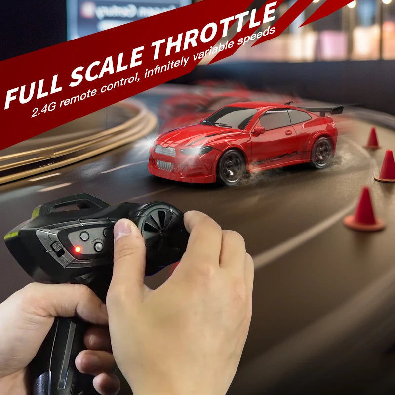 1/64 2.4G Mini RC Drift Car 4WD High Speed GTR Racing Remote Control Toy Gift