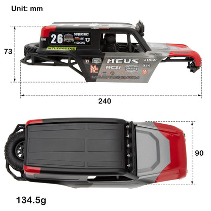 MEUS Racing MB18 Body & Chassis Frame Kit for Traxxas TRX4M 1/18 RC Crawler - EXPROTAS