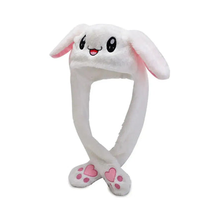 Girls Boy Wrap Plush Rabbit Ear Hat for Kids Cartoon Animal Cap