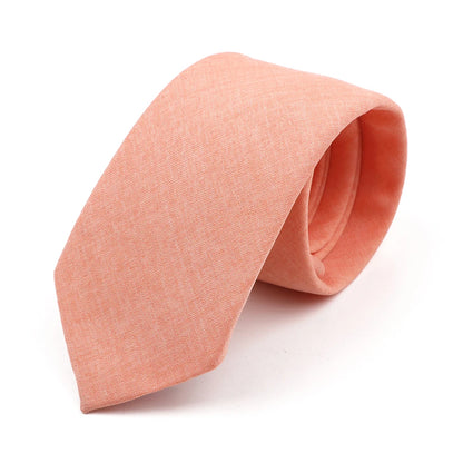 Men Tie Solid Slim Skinny Plain Wedding Party Ties Sage Green Pink Orange