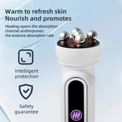 3in1 RF Heating EMS Facial 360° Roller Massager for FIne Lines Lifting Skin Rejuvenation Skin Firm Microcurrent Beauty Machine-EXPROTAS