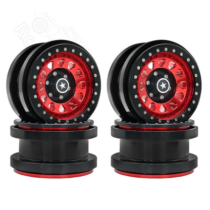 1/6 RC Crawler CNC Aluminum 2.9" Beadlock Wheel for Axial SCX6 - EXPROTAS