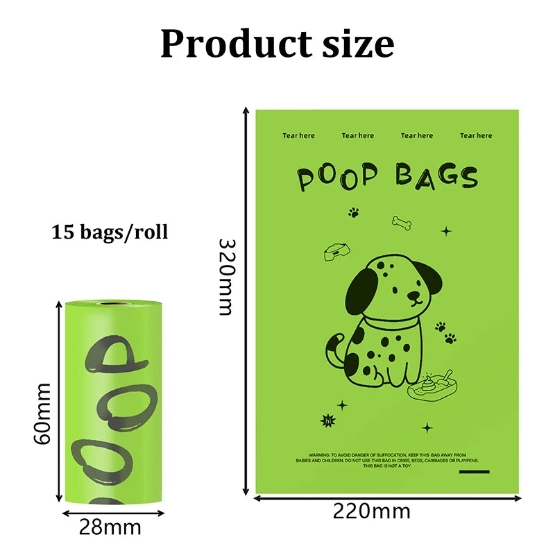 Biodegradable Dog Poop Bags Lavender Scented Extra Thick with Dispenser