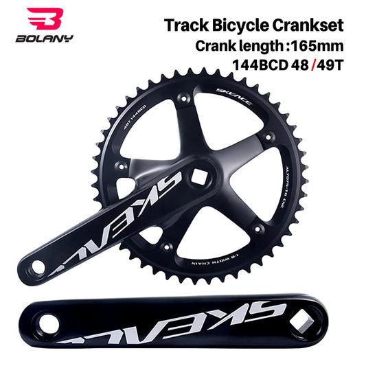 SKEACE 144BCD Track Crankset 165mm Square Taper Single Speed 48/49T - EXPROTAS