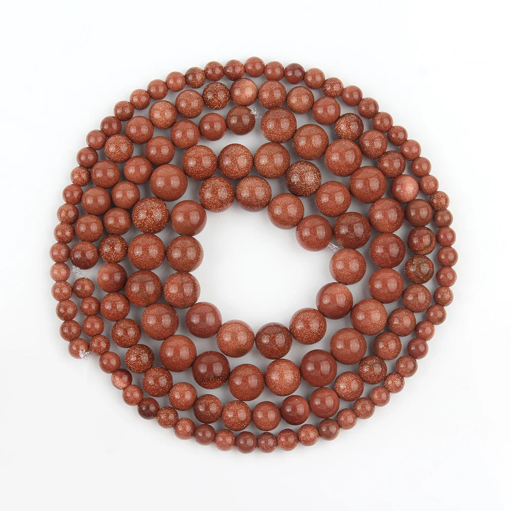 Natural Stone Loose Beads 12mm Round Gemstone for Jewellery Making DIY