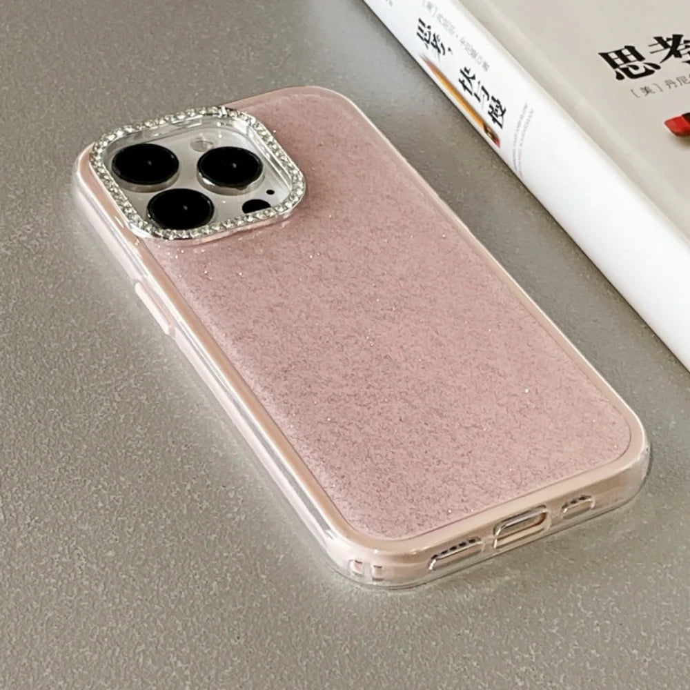 Shiny Diamond Glitter Bumper Case for iPhone 11-17 Air Pro Max Plus Shockproof