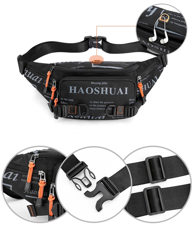 Fanny Pack Belt Bag Waterproof Travel Hiking Waist Bum Large Money Pouch