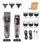 Kemei Cordless Hair Clipper Professional Trimmer USB LED Low Noise Cutting