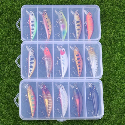 5Pcs Sinking Minnow Fishing Lures Mini Hard Bait for Trout Bass Carp