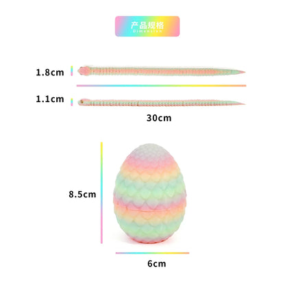 3D Printed Snake Egg Figure Toy Anime Creative Stress Relief Ornament