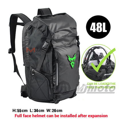 Motocentric Motorcycle Rear Seat Bag Multifunction Waterproof Motorcycle Helmet Backpack Big Capacity Motocross Tail Bag Luggage