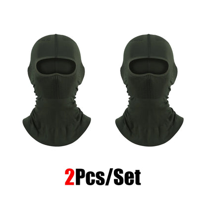 4Pcs Full Face Mask Balaclava Cycling Ski Motorcycle Warm Black Men