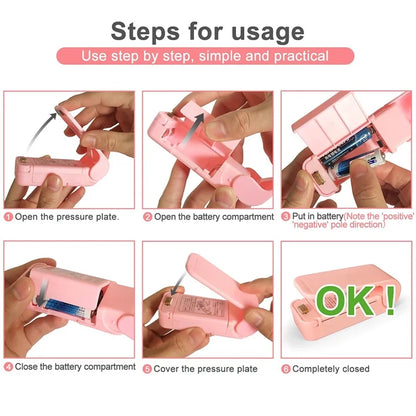 Mini Plastic Food Bag Sealer Machine Thermal Package Bags 1000W
