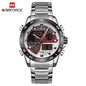 NAVIFORCE Men's Digital Sport Watch | LED Quartz Waterproof Luminous Military Style