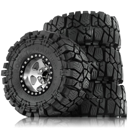1.9 Inch Wheels and Mud Tires for SCX10 TRX6 Gen7 Gen8 RC Crawler