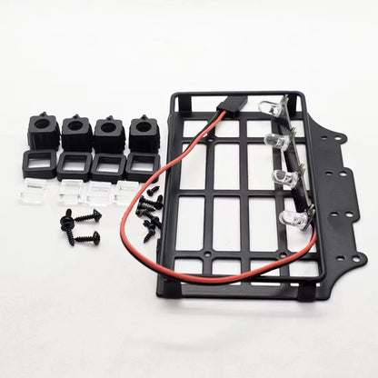 LED Light Metal Roof Rack Carrier for MN82 LC79 1/12 RC Car Parts