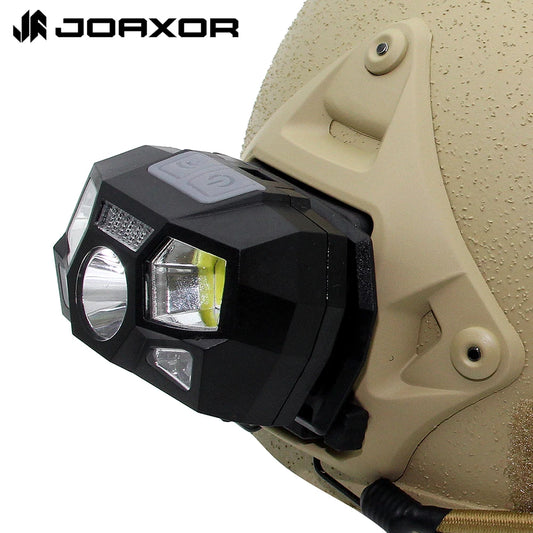 Tactical Mich Helmet Light USB Charging Waterproof Signal Sensor Headlamp