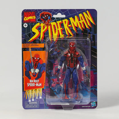 Marvel Legends Retro Cardback Spider-Man Cel-Shading Comics PVC Action Figure Collectible Model Toy Gift-EXPROTAS