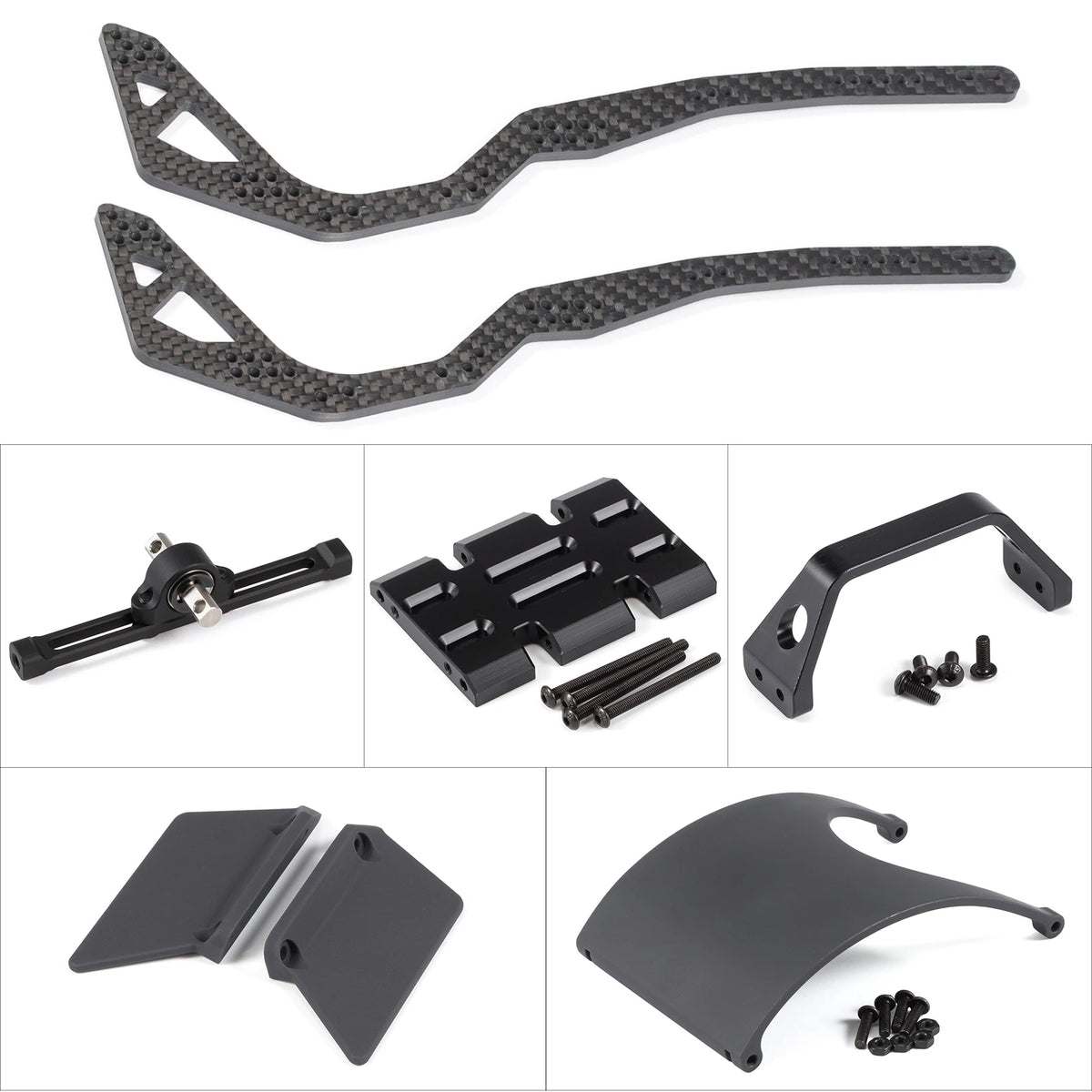 Portal ESC Battery Axle Mount Plate for Capra Carbon Fiber Chassis